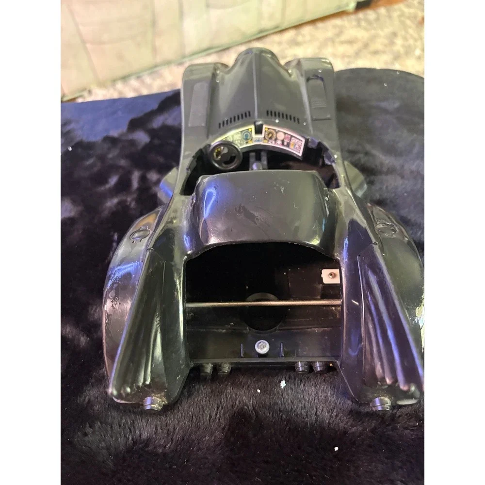 Vintage 1989 DC Comics Batman Batmobile Toy Vehicle Black Tim Burton Era 80s